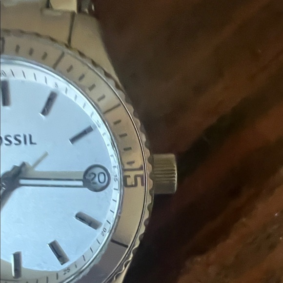 Fossil Retro Traveler Stainless Steel Watch EUC